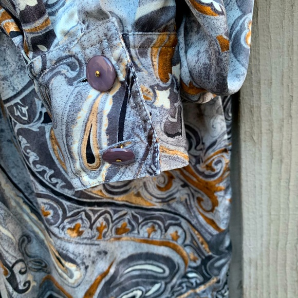 Vintage Silk Button Down Blouse - Size S - Picture 3 of 4